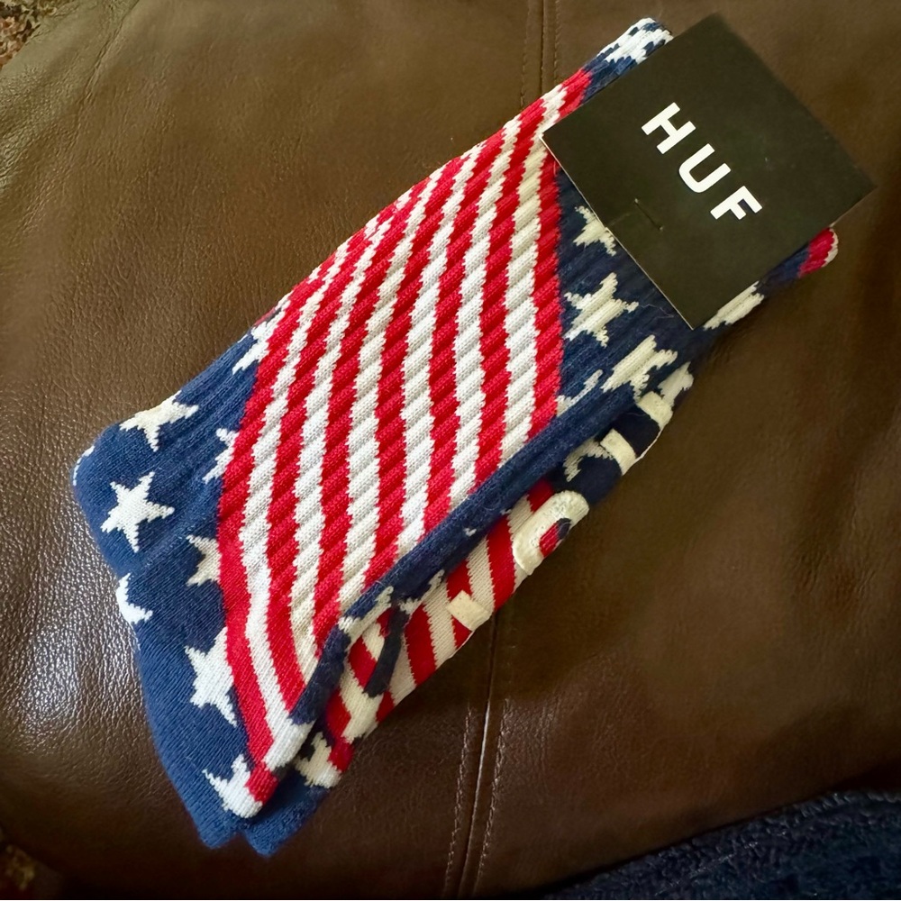 HUF STARS & STRIPES SOCKS RED WHITE BLUE